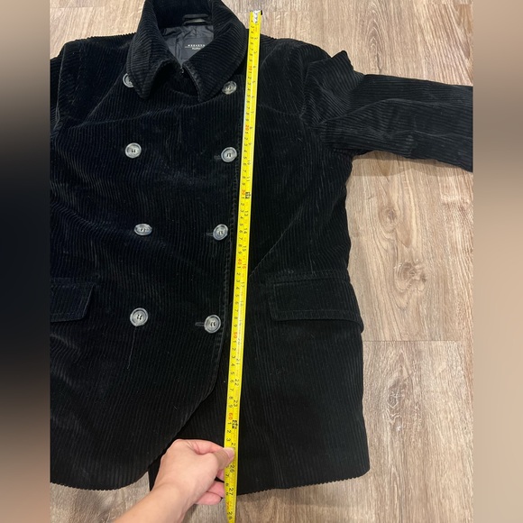 Weekend MaxMara Black Corduroy Pea Coat - Picture 4 of 8